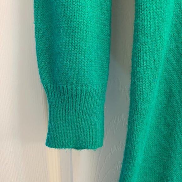 Interiss VNTG Green Beaded Sweater Dress - L - Picture 2 of 9